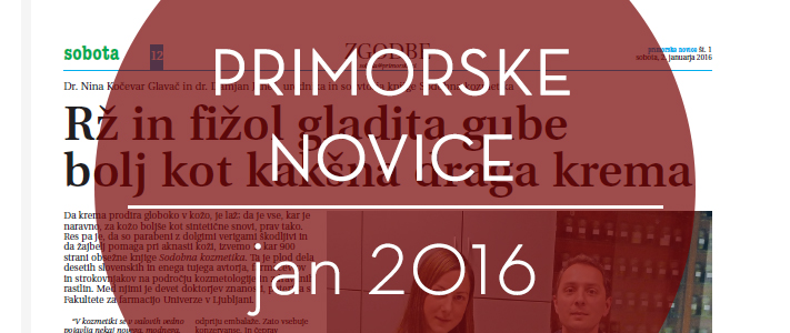 Primorske novice, januar 2016