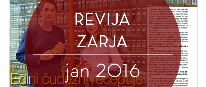 Revija Zarja, januar 2016